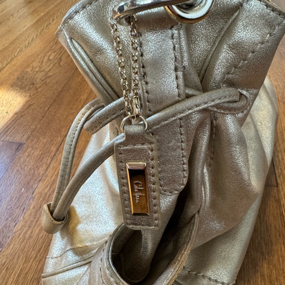 Cole Haan Leather Drawstring Bucket Bag. Never used. Excellent Condition. - Picture 2 of 14
